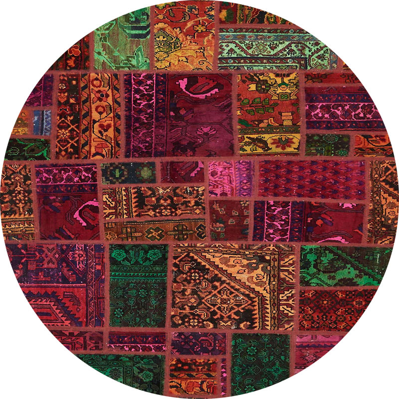Tapis abstrait 5654, Rond 6 pi