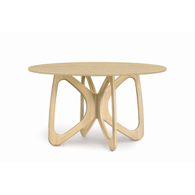 Table de salle à manger Butterfly, H 30 po x L 54 po x l 54 po, Chêne naturel
