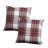 Plaid Cotton Reversible Throw Pillow