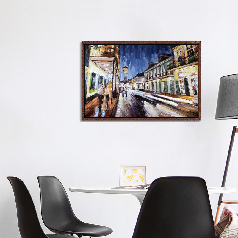 Bourbon And St Peter by Roger Disney - Painting on Canvas, Classic Brown Wood Framed, 66.04cm H x 101.6cm W x 3.81cm D