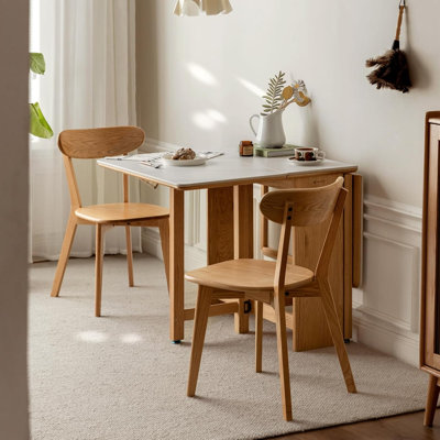 100% Solid Oak 17.7"H Side Chairs Set of 4