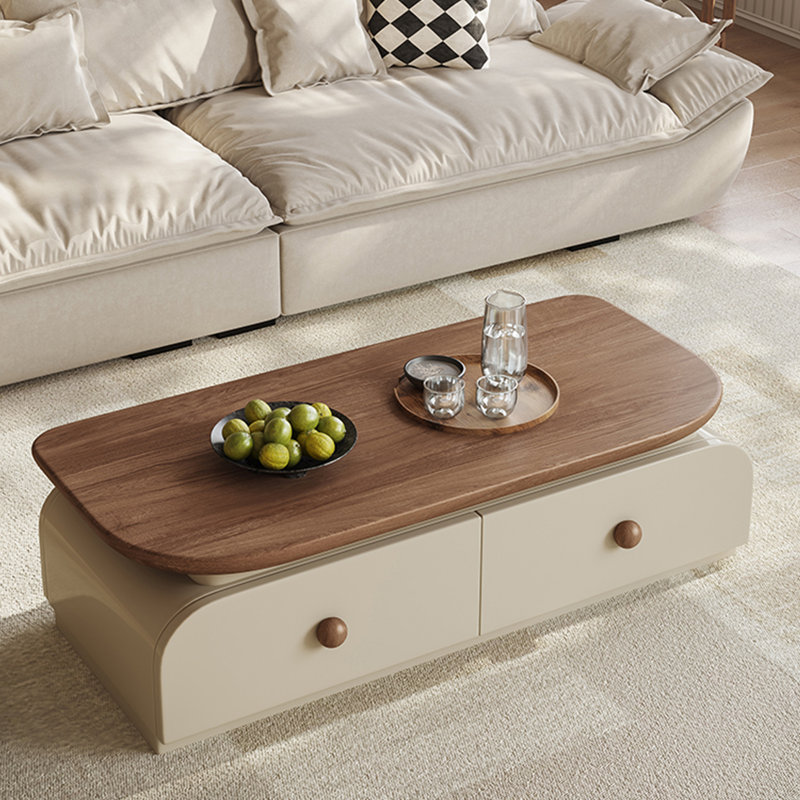 Table basse à quatre tiroirs Creamy