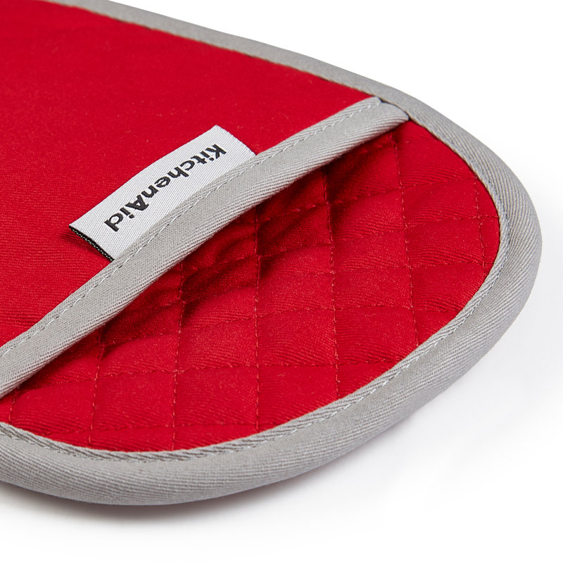 KitchenAid Asteroid Solid Diamond Potholder, Red, 6.5" W x 10" L
