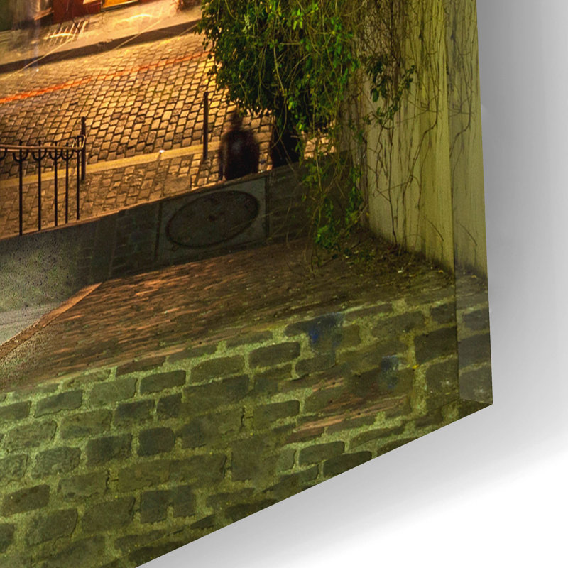 «Montmartre Steps On Plastique / Acrylique» par H.J. Herrera, H 12 po x l 16 po x P 0,13 po