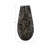 Decorative Glass Vase with Pebble Pattern for Home Table Display - Silhouette Tall Flower Vase for Shelf or Living Room Decor - Brown & Black-446158556