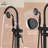 2 Handle Clawfoot Tub Faucet with Hand Shower and Diverter-61250664