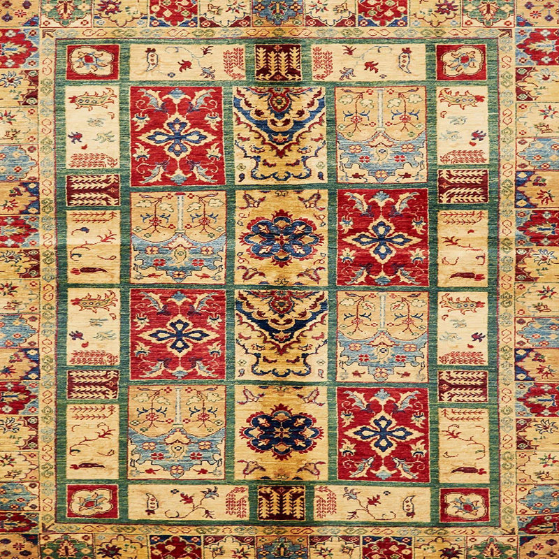 Tapis abstrait moderne 680, Carré 5 pi