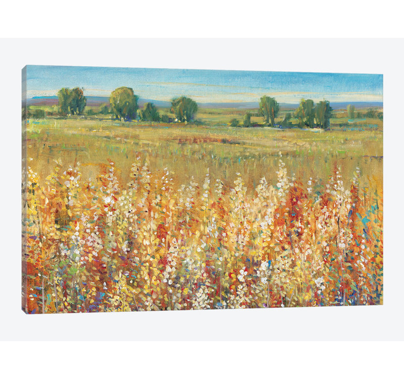 «Field I», reproduction sur toile, H 18 po x l 26 po x P 1,5 po, Pas de tapis, Toile tendue