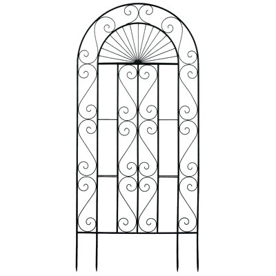 Octavia 75 in. H x 40 in. W Steel Arched Trellis