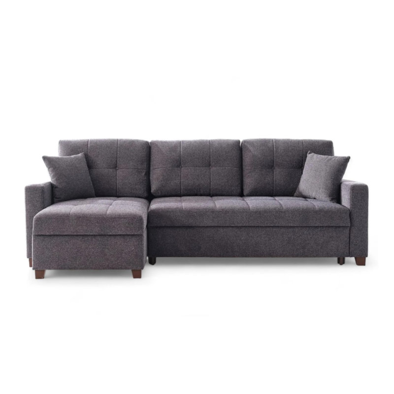 Canapé modulaire Rosa - Gris foncé, Gris foncé