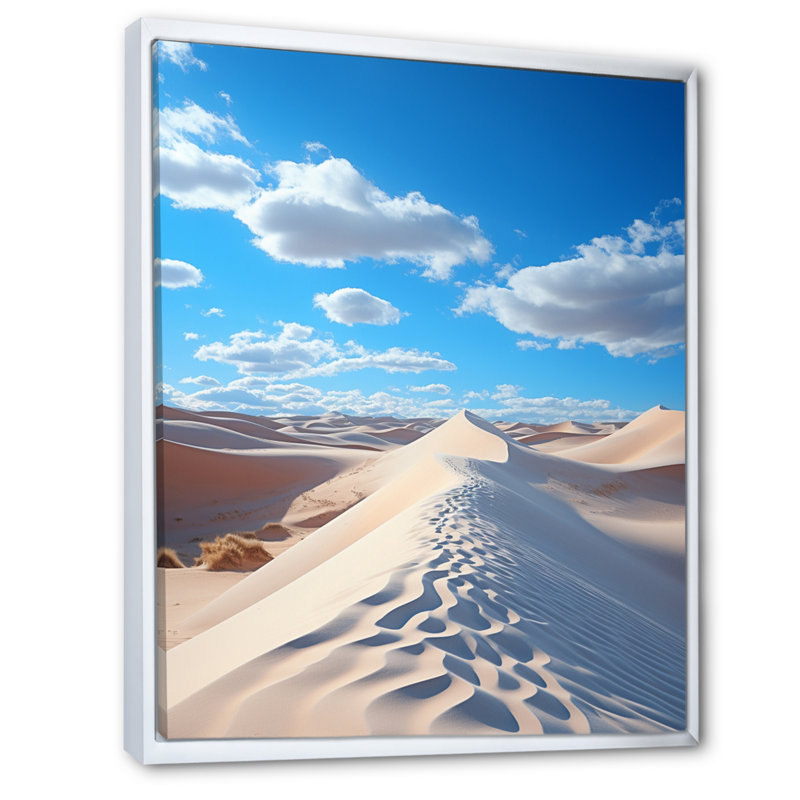 Coastal Wind Dunes II - impressions sur toile, paysage et nature, H 32 po x l 24 po, Cadre flottant blanc
