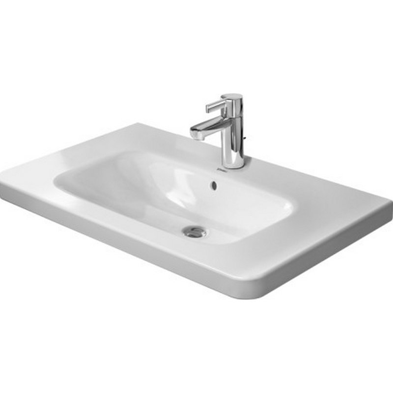 Lavabo de salle de bain mural 32 po en céramique avec trop-plein DuraStyle