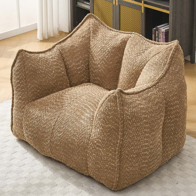Fauteuil à billes en chenille, Café