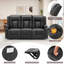 Causeuse inclinable avec porte-gobelets et poches latérales-1580396939
