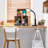 56'' Black LED Task Floor Lamp