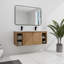 Meuble-lavabo mural avec lavabo double, charnière de porte à fermeture en douceur