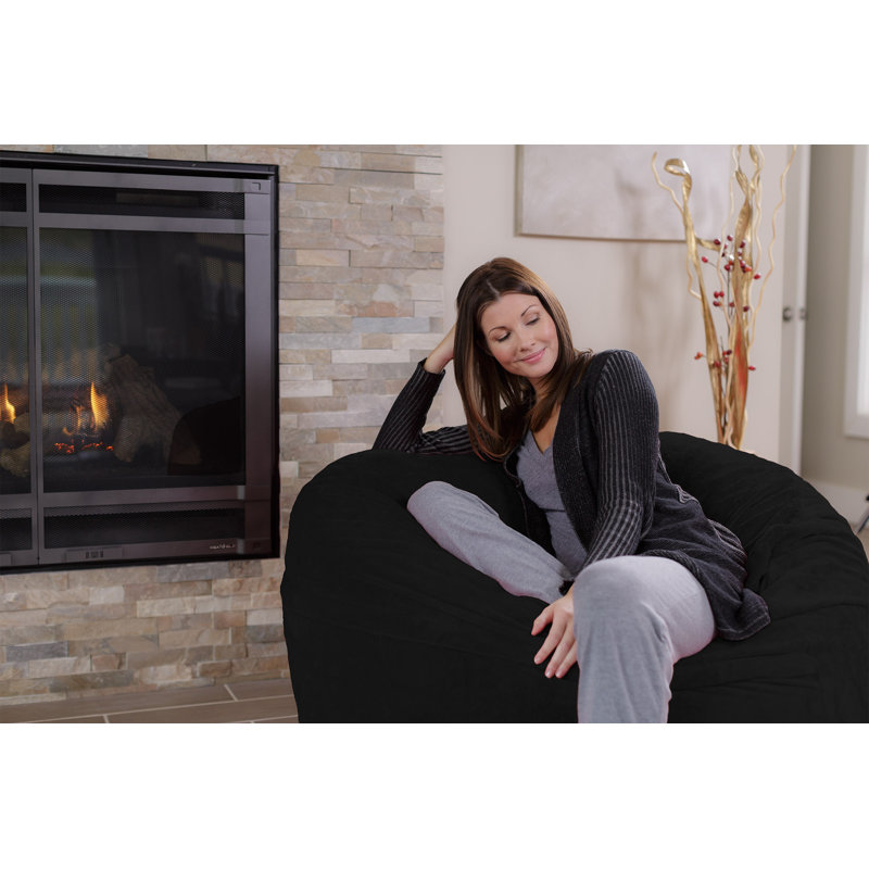 Bean Bag Chair - Shredded Memory Foam Filled Round Furniture Bean Bag Chair with Removable and Machine Washable Cover - Big Bean Bag Sofa Lounger with Soft Micro Fiber Cover - Multiple Colors, Multiple Sizes and Fabrics