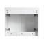 Meuble-lavabo 24 po avec lavabo en résine, 2 portes à fermeture en douceur et 1 armoire murale, fixation à flotteur