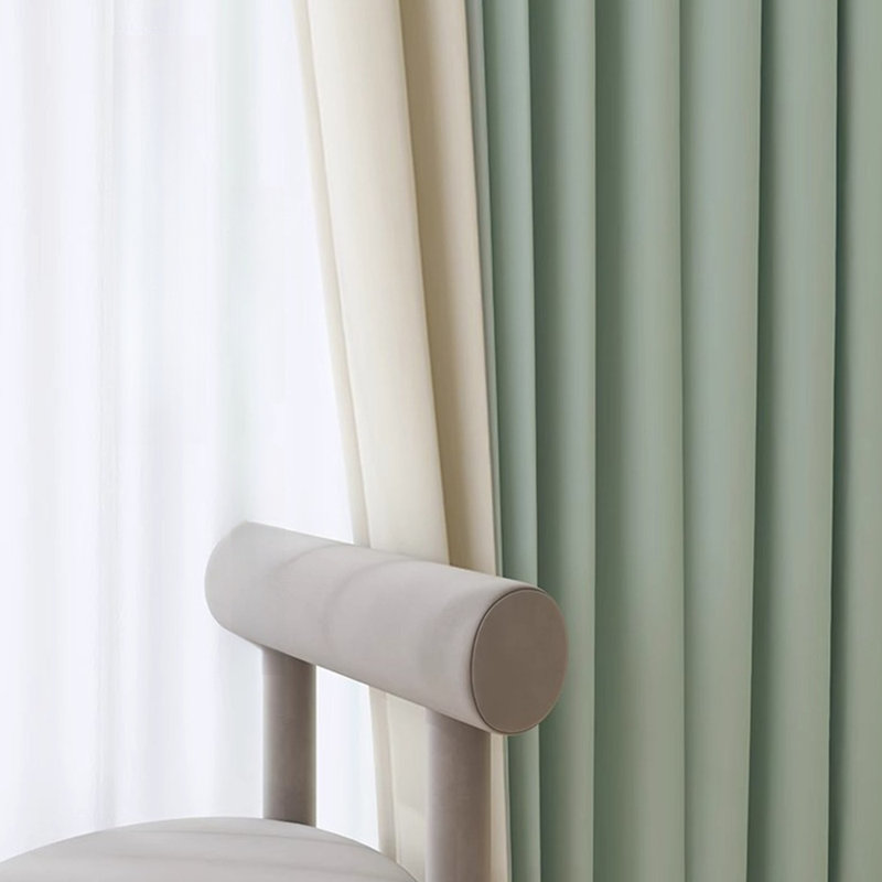 Polyester Curtains For Living Room Dining Room, Bedroom, Balcony 2 Panels, 55" W x 70" L