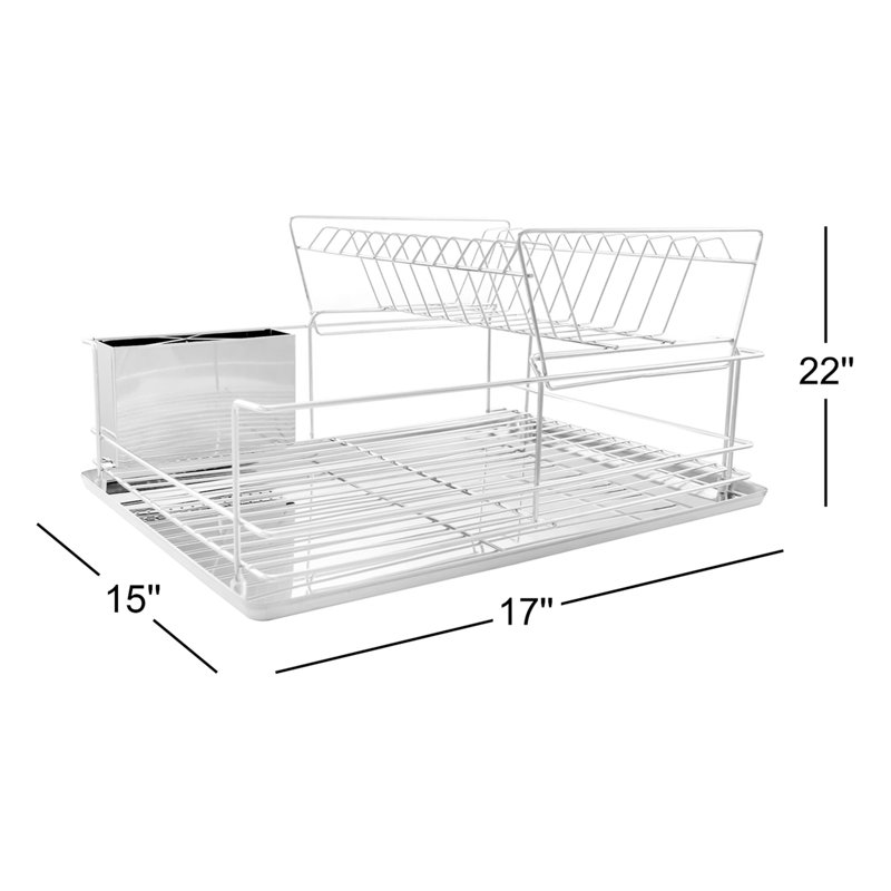 Stainless Steel Two Tier Dish Rack