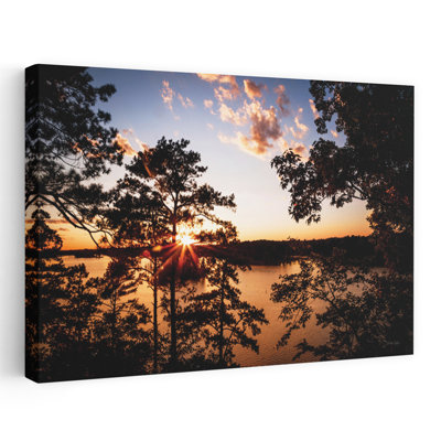 Saluda Bluff, coucher de soleil abstrait, paysage contemporain, art naturel