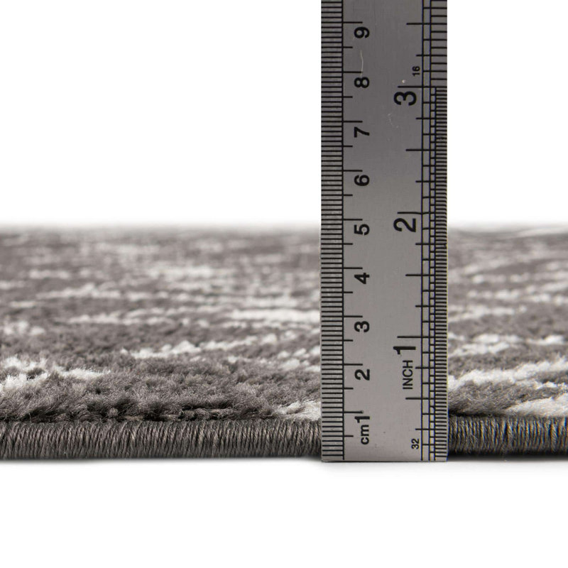 Tapis d'intérieur Somerville, Gris anthracite, Carré 10 pi