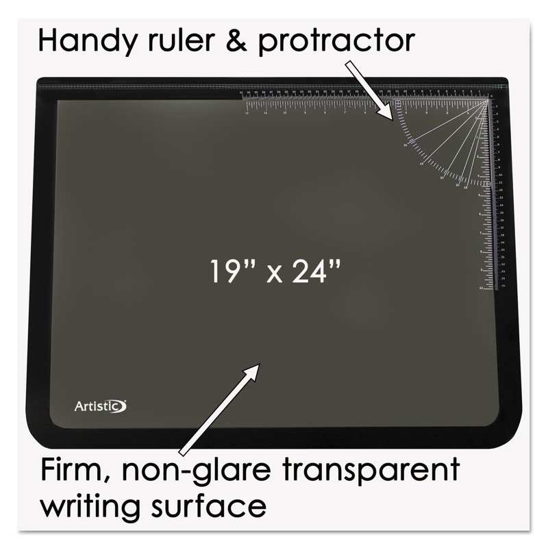 Artistic Products Logo Pad™ Desktop Organizer Plastic Desk Pad, 19" H x 24" W x 0.13" D