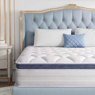 Dubidapon 22-25Cm High-Resilience Hybrid Mattress, Meium Feel,Double Size Pocketed Springs, Mattress in a Box for All Sleeping Positions