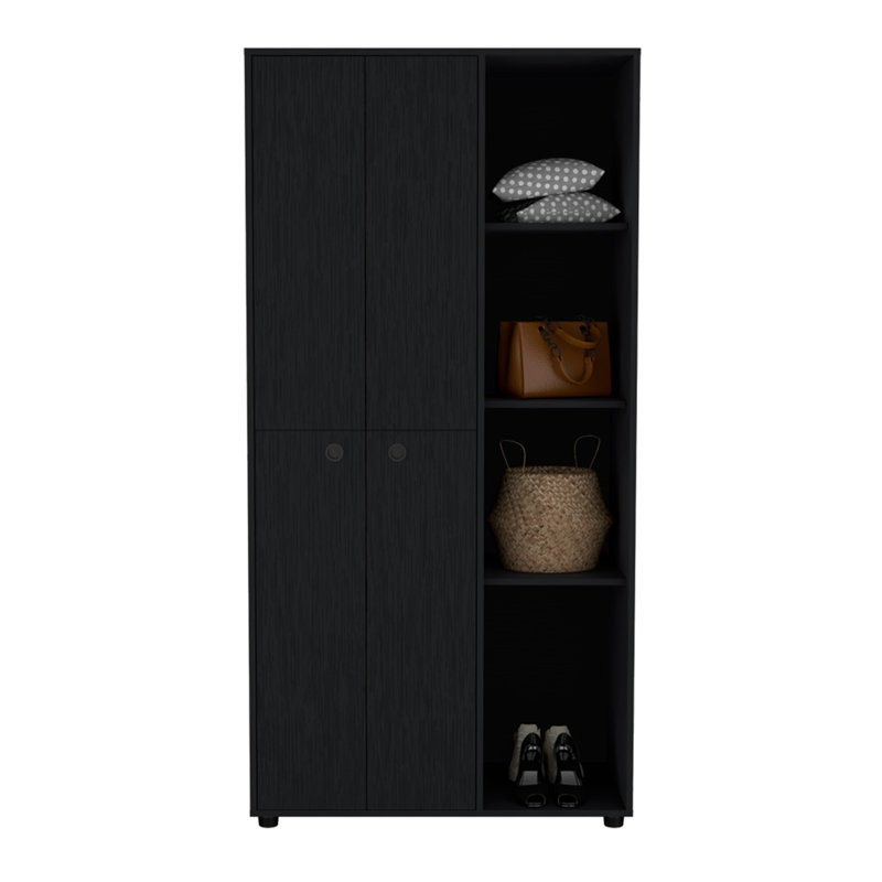 Armoire Boise, chambre à coucher, Noir