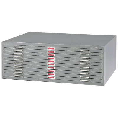 Ten-Drawer Flat File Filing Cabinet