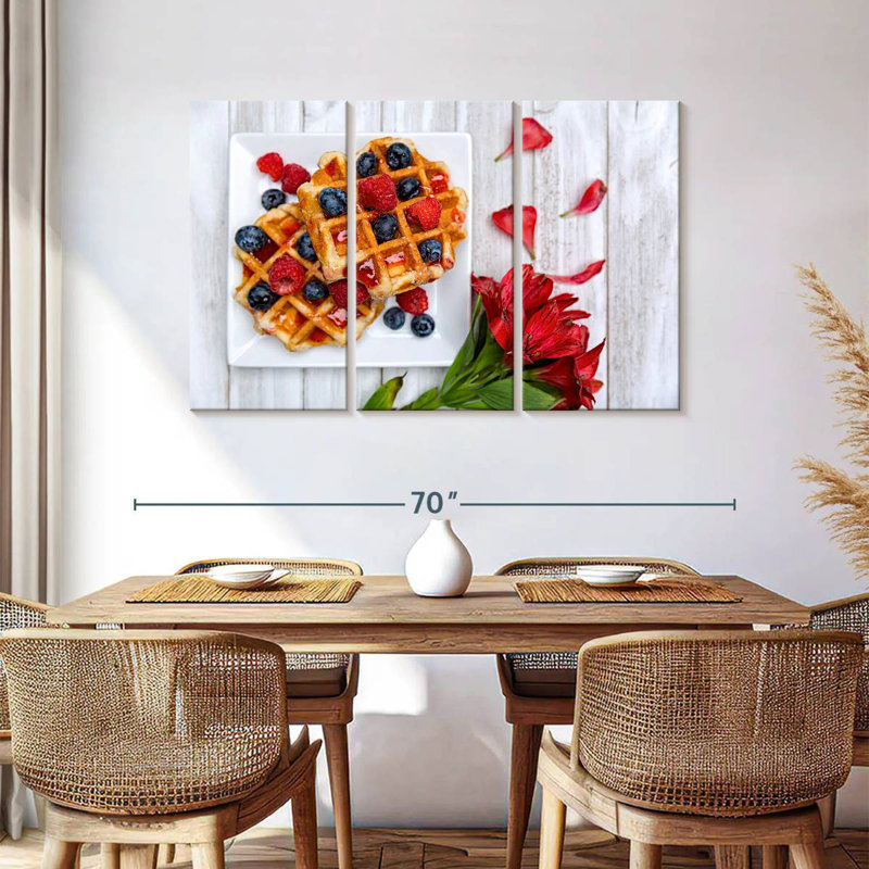 Yarlin Berry Waffles, 36" H x 57" W