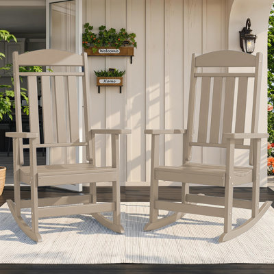 Oxing HDPE Outdoor Rocking Chair