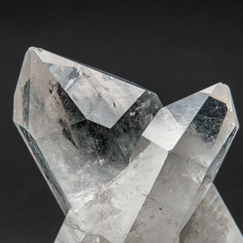 Véritable grappe de cristal de quartz transparent du Brésil (407,1 grammes)