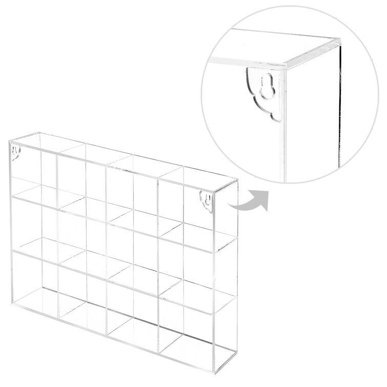 Rebrilliant Calianna 12 Piece Plastic / Acrylic Cube Shelf & Reviews