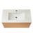 36" Wall Mounted & Floating Single Vanity With Ceramic Sink