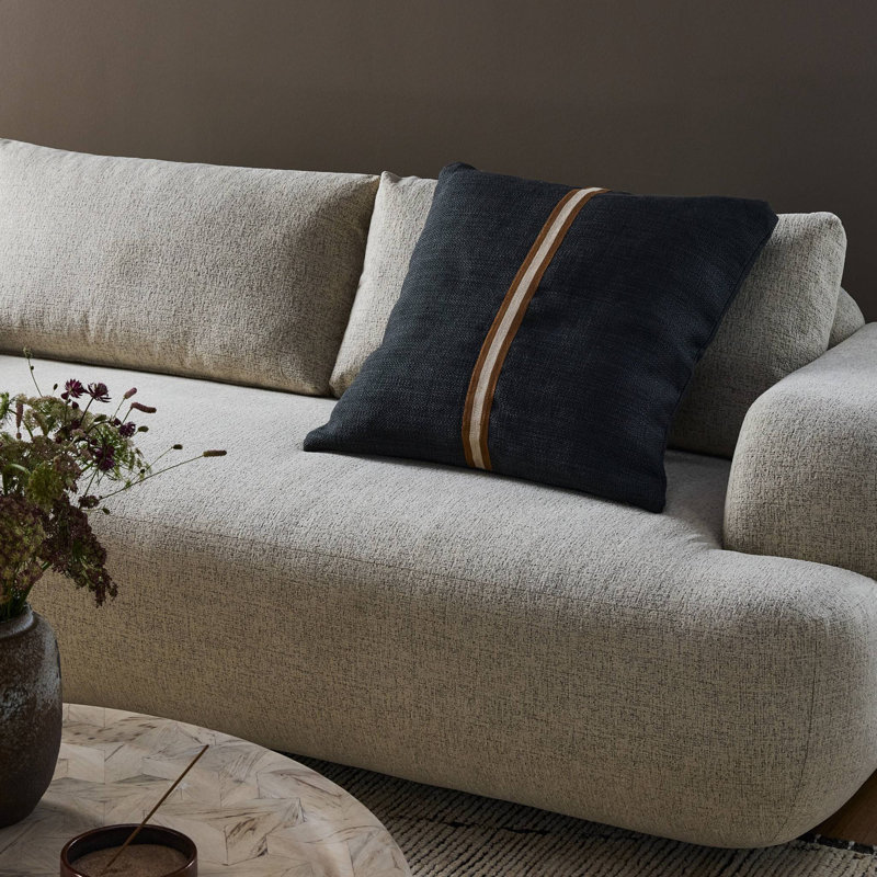 Rivera Linen Square Pillow Cover & Insert
