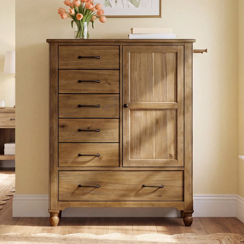 Edan Solid Wood Armoire