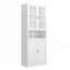Armoire de cuisine en métal - 72 po de hauteur avec tablettes réglables, structure en acier inoxydable robuste, armoire autoportante pour cuisine / garde-manger / salle de bain