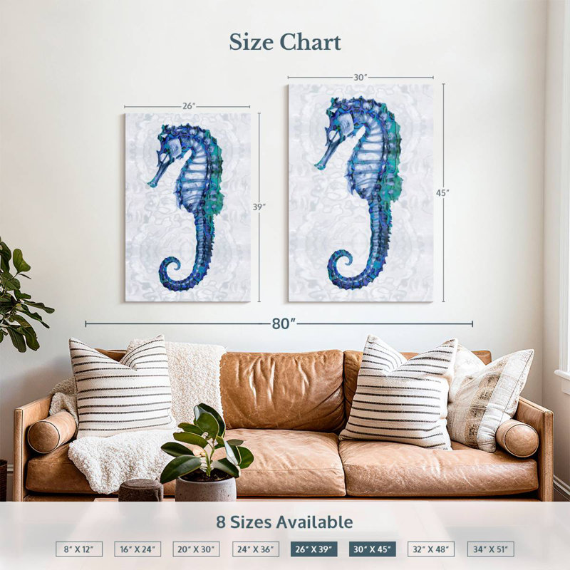 Brampt Sea Horse I, 39" H x 26" W