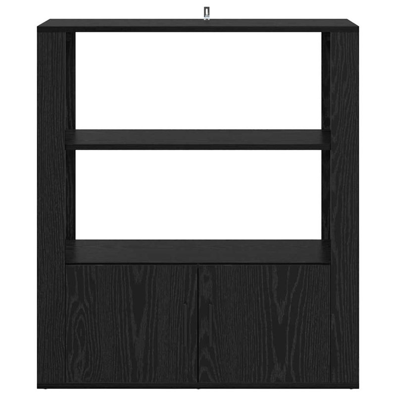80cm Sideboard, Black Oak