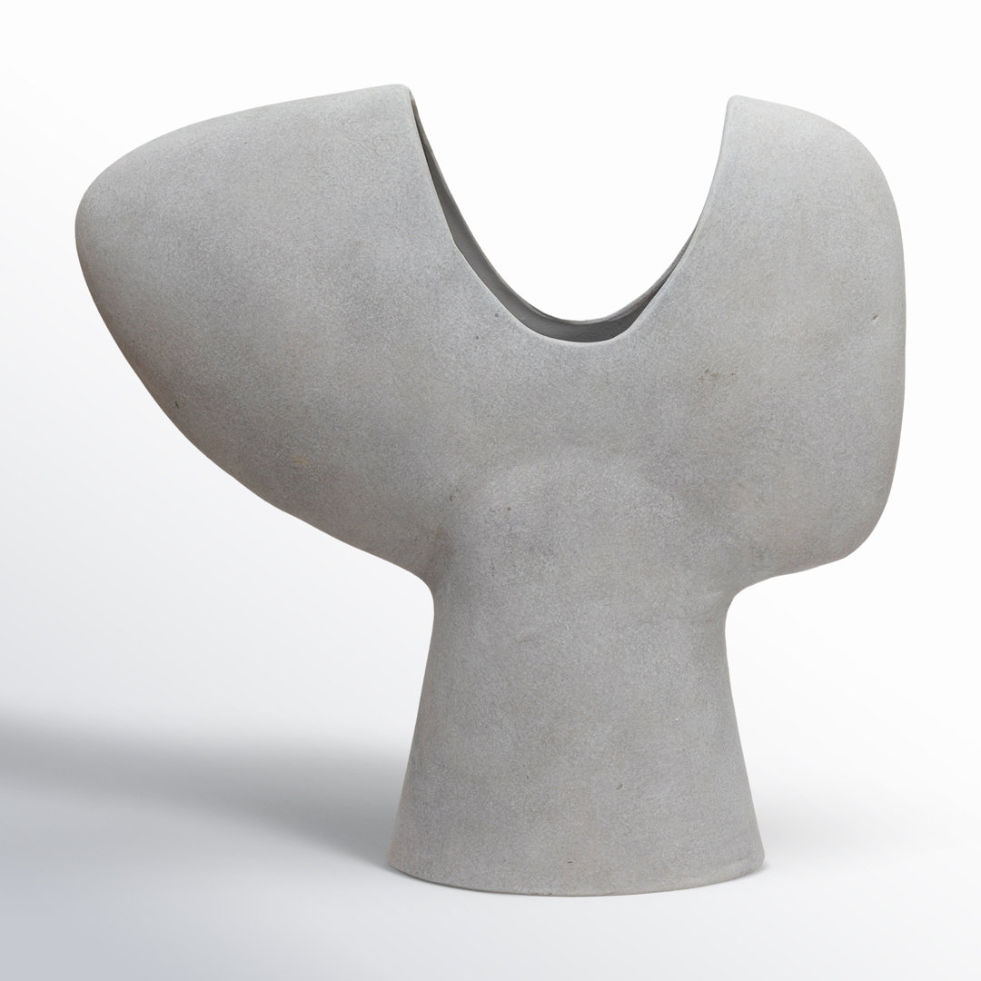 Novak Gray 15.25" Terracotta Table Vase AllModern 