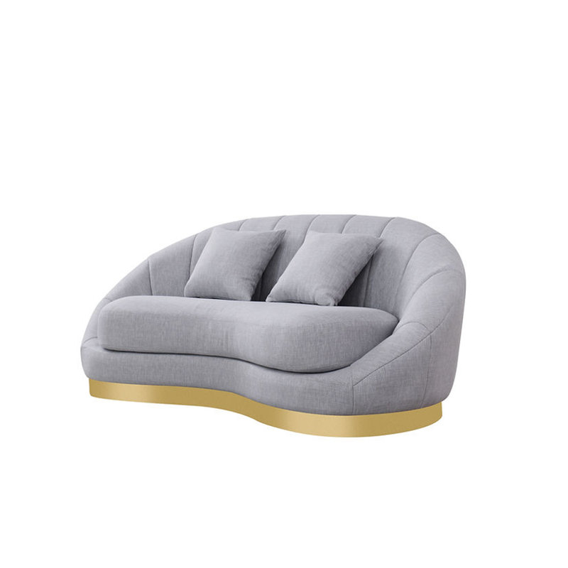 Yosuke 2 - Piece Living Room Set, Dove Gray Fabric