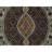 3'3"x3'3" Black Tabriz Mahi Fish Design 175 KPSI Hand Knotted Wool Unique Round Rug 0D47D264E38040BEBD37B51DD834BF32