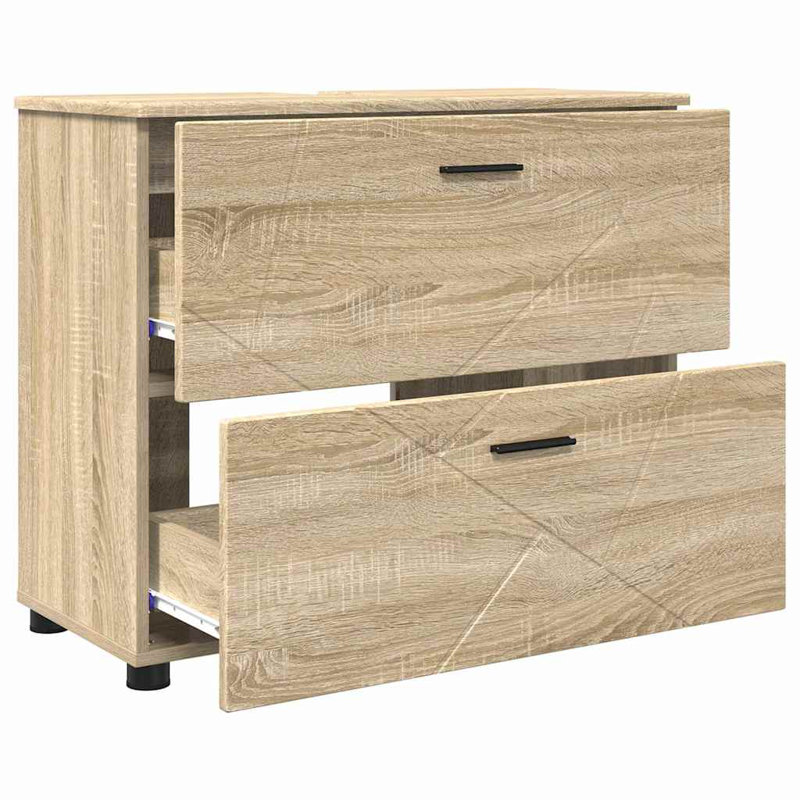 76.5cm Bathroom Vanity Base Only, Sonoma Oak
