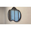 Miroir mural asymétrique en forme de nuage - cadre noir mat, installation facile-2019765052