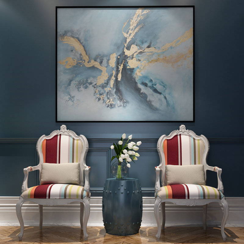 'Temptress' - Floater Frame Painting Print on Canvas, H 50 po x l 60 po x P 2 po