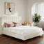 Cadre de lit king size avec tête de lit - Lit plateforme bas, silencieux, sans sommier, facile à assembler (cadre de lit seulement)-795479058-795479060