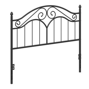 Vintage Platform Bed Metal Headboard