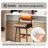 Retro Solid Wood Backrest Bar Stool-107971784