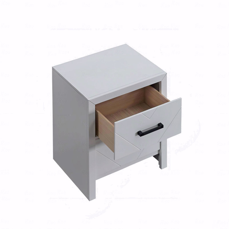 Morris 2 Drawer Nightstand White, White